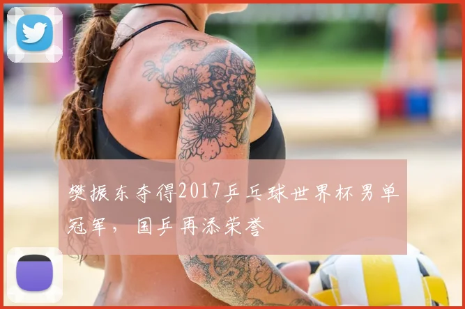 樊振东夺得2017乒乓球世界杯男单冠军，国乒再添荣誉